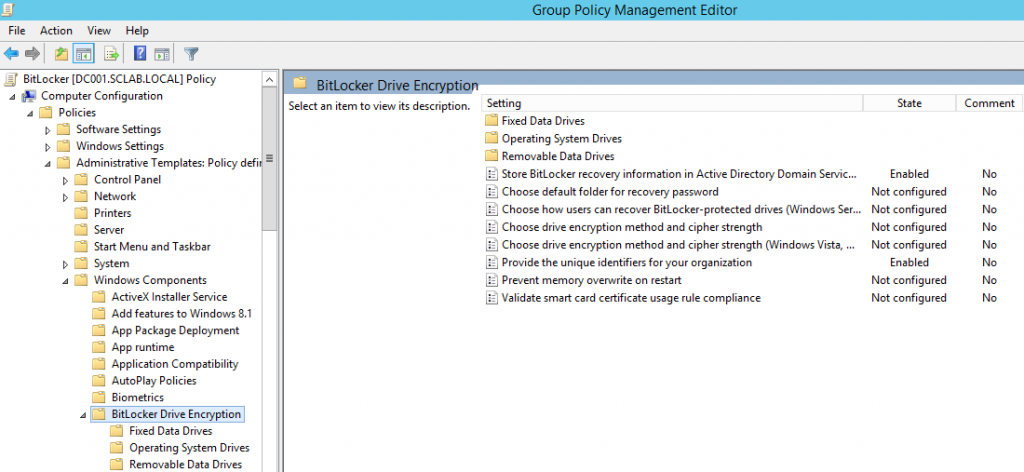 Manage BitLocker Recovery Keys on Active Directory