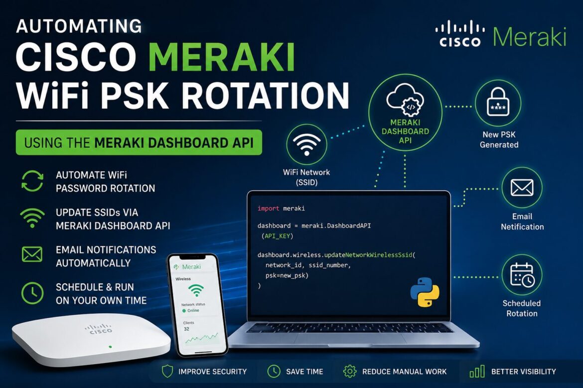Automating Cisco Meraki WiFi PSK Rotation Using the Meraki Dashboard API