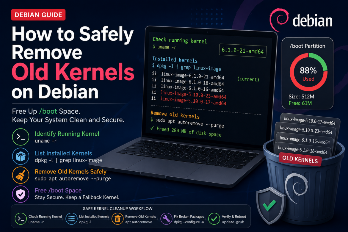 Safely remove old kernels from Debian